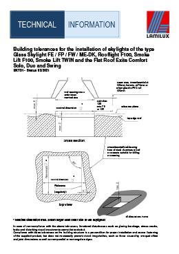 Building tolerances Flat Roof Windows & Rooflight Domes